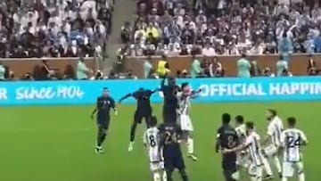 Amid French complaints that Lionel Messi should have had a strike chalked off, Argentinians are pointing to an apparent Dayot Upamecano handball before Kylian Mbappé's third goal.