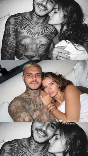 La China Suárez comparte su foto más fogosa con Mauro Icardi desde la cama: “Mi lugar seguro”