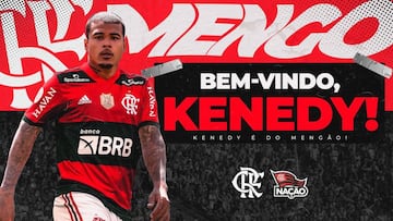 Cartel de la presentaci&oacute;n oficial de Kenedy