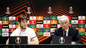 Gasperini en la previa del partido de vuelta ante Liverpool. Por Europa League.