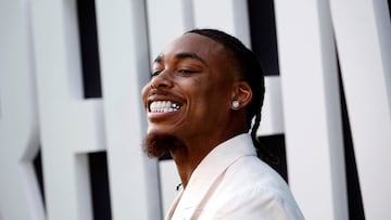 Justin Jefferson attends the Los Angeles Premiere of Netflix's series "Receiver" at Netflix Tudum Theater on July 09, 2024 in Los Angeles, California.
