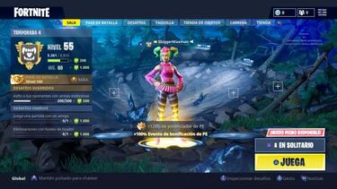 Fortnite: Ya está activo el fin de semana de doble XP