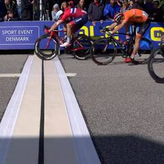 Kristoff, oro europeo en un sprint ajustado y con caídas