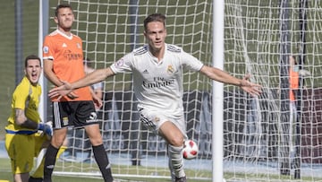 Dani G&oacute;mez hizo el 1-0 del Castilla.