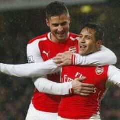 Alexis Sánchez y Giroud, la dupla más letal de la Premier League