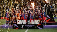 La alegría de las campeonas de la Supercopa