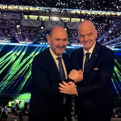 Louzán se reúne con Infantino en Qatar