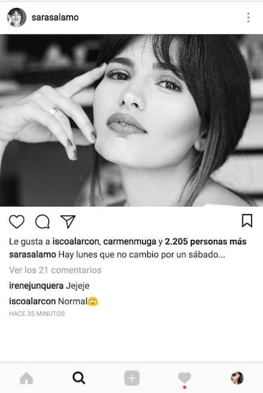Isco y Sara Sálamo: mensajes con insinuaciones en las redes sociales