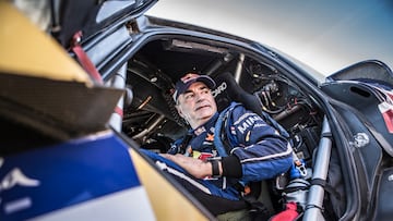 Carlos Sainz con el Mini durante el Rally de Andalucía.