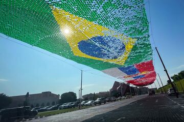 Las calles de Doha ya están listas y lucen de gala para el comienzo del Mundial de Qatar el próximo 20 de noviembre.