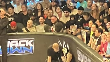 Rey Mysterio, lesionado durante Smackdown.