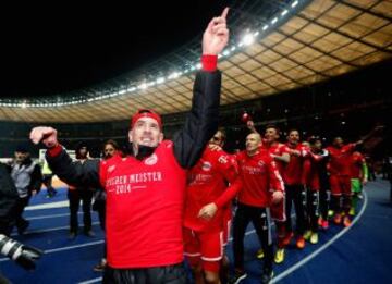 EL Bayern de Munich campeón de la Bundesliga. Ribery.