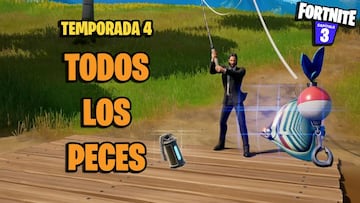 Todos los peces de Fortnite Temporada 4 y dónde pescarlos