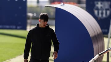 SANT JOAN DESPI, SPAIN - APRIL 10: Marc Bernal during the training day of FC Barcelona ahead the Spanish League, Laliga EA Sports, football match against RCD Espanyol at Ciudad Esportiva Joan Gamper on April 10, 2026 in Sant Joan Despi, Barcelona, Spain. (Photo By Javier Borrego/Europa Press via Getty Images)