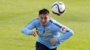 Cristian &#039;Cebolla&#039; Rodr&iacute;guez, en un entrenamiento.