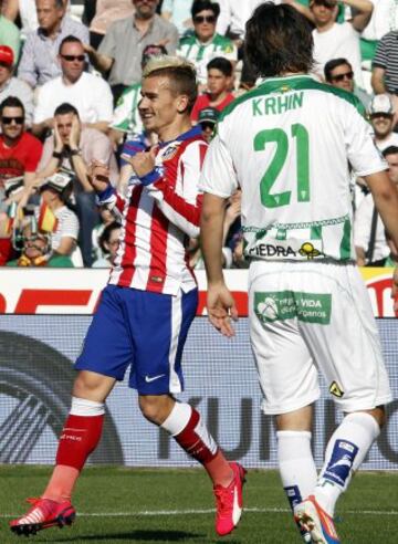 Griezmann celebra el 1-0.