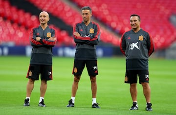 Lorenzo del Pozo, Luis Enrique and Joaquí­n Valdés.