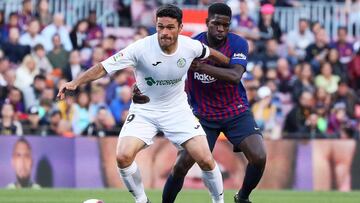 Umtiti jug&oacute; su &uacute;ltimo partido ante el Getafe.