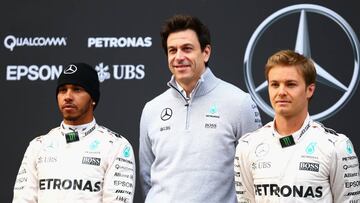 Wolff, contento con sus dos pilotos a pesar de su rivalidad.