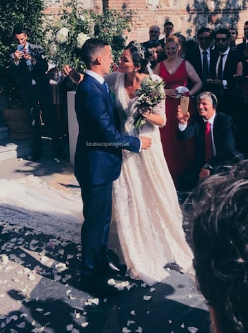 Lucas Vázquez and Macarena tie the knot in Las Rozas