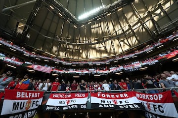 Aficionados del Manchester United.