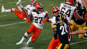 Los Browns ganan un juego de playoffs por primera vez desde 1994 y, en total, cuatro de seis visitantes se mantienen con vida.