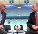 Cumbre Infantino-Putin en Sochi con motivo del Mundial