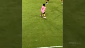Mateo Messi podría ser jugador de la NFL y este vídeo lo demuestra