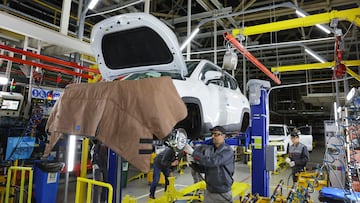 Employees work at the assembly line of the Moscow Automobile Factory Moskvich, after the production of cars under the Soviet-era brand Moskvich at French carmaker Renault's former plant was launched in Moscow, Russia, November 23, 2022. REUTERS/Evgenia Novozhenina