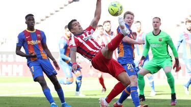 Luis Suárez, en el partido ante el Barcelona.