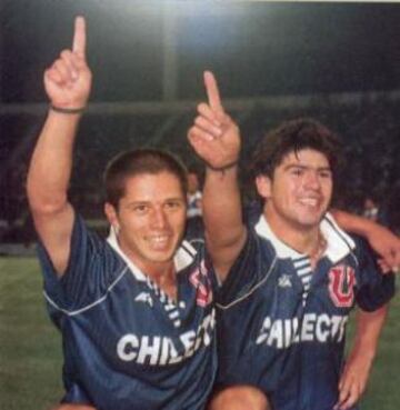 10/12/1994. Rodrigo Goldberg anota el gol número 3.000 de Universidad de Chile por Torneos Nacionales. Fue 5-0 sobre Rangers.
