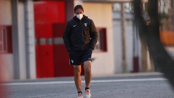 Lopetegui, en el primer entrenamiento de la semana.