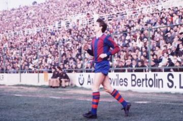 Cruyff during a brief stint at Levante UD in the early 80s