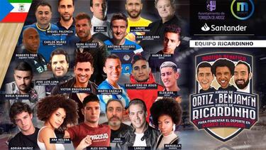 Los Amigos de Benjamín y Ortiz y los Amigos de Ricardinho se retarán en un partido benéfico