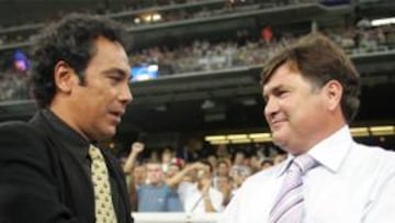 <b>ALMERÍA-OSASUNA </b>Hugo Sánchez y Jose Antonio Camacho.