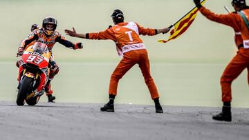 Marc M&aacute;rquez durante el Gran Premio de Alemania 2017.