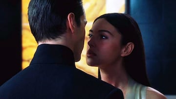 matrix reloaded escena beso neo keanu reeves persefone monica bellucci