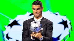 What award did Cristiano Ronaldo win at the Champions League draw 2024/2025?