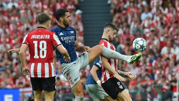 16/09/25 PARTIDO CHAMPIONS LEAGUE
ESTADIO SAN MAMES FASE GRUPOS JORNADA 1
ATHLETIC DE BILBAO - ARSENAL
MIKEL MERINO OIHAN SANCET