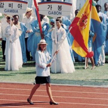 Cristina de Borbón también fue abanderada en 1988 en los Juegos Olímpicos de Seúl.