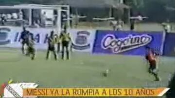 El asombroso primer gol de tiro libre de Messi: ¡a los 10 años!