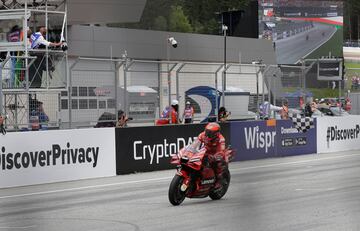 El italiano de Ducati, Francesco Bagnaia, ganó sin rival en el Gran Premio de Austria de Moto GP.
