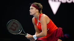 Aryna Sabalenka, en uno de sus partidos en el Open de Australia.