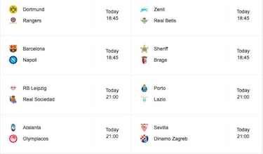 Cómo ver online los partidos del Barcelona, Real Sociedad, Sevilla y Betis en la Europa League hoy, 24 febrero