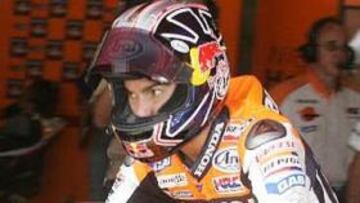 <B>BUENAS SENSACIONES.</B> Dani Pedrosa quiere hacer una buena carrera en su 'territorio'.