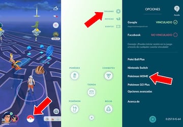 Con las cuentas vinculadas, desde aqu&iacute; elegimos qu&eacute; Pok&eacute;mon queremos transferir a Pok&eacute;mon HOME