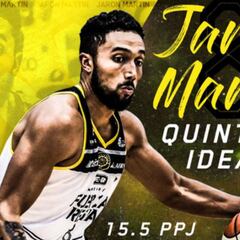 Jaron Martin, dentro del quinteto ideal de las J7 y 8 de la Zona Este
