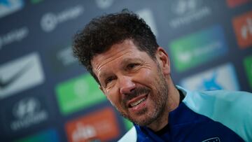 Simeone, en rueda de prensa.