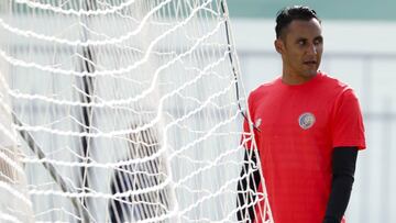 Keylor Navas trabajó al margen del grupo con Costa Rica