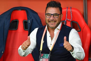 Antonio Mohamed, entrenador de los Rayados, se mostró sonriente antes del partido, pero también hubo momento de presión para su equipo y lo supo sacar adelante
